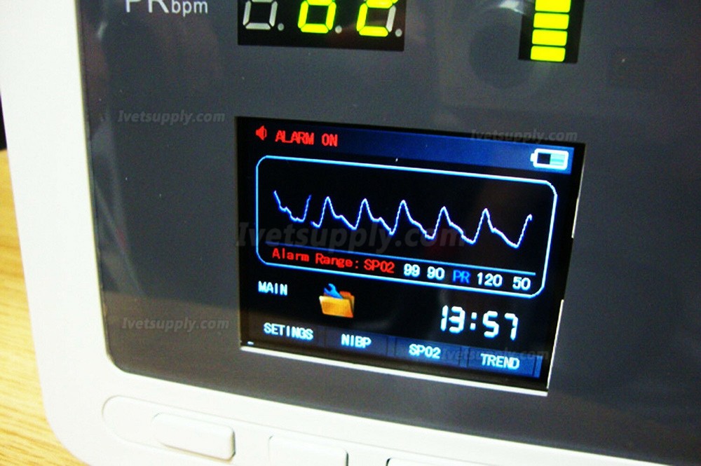 CONTEC CMS5100 Veterinary Patient Monitor Vital Signs Portable machine NIBP SPO2 Pulse Rate LCD